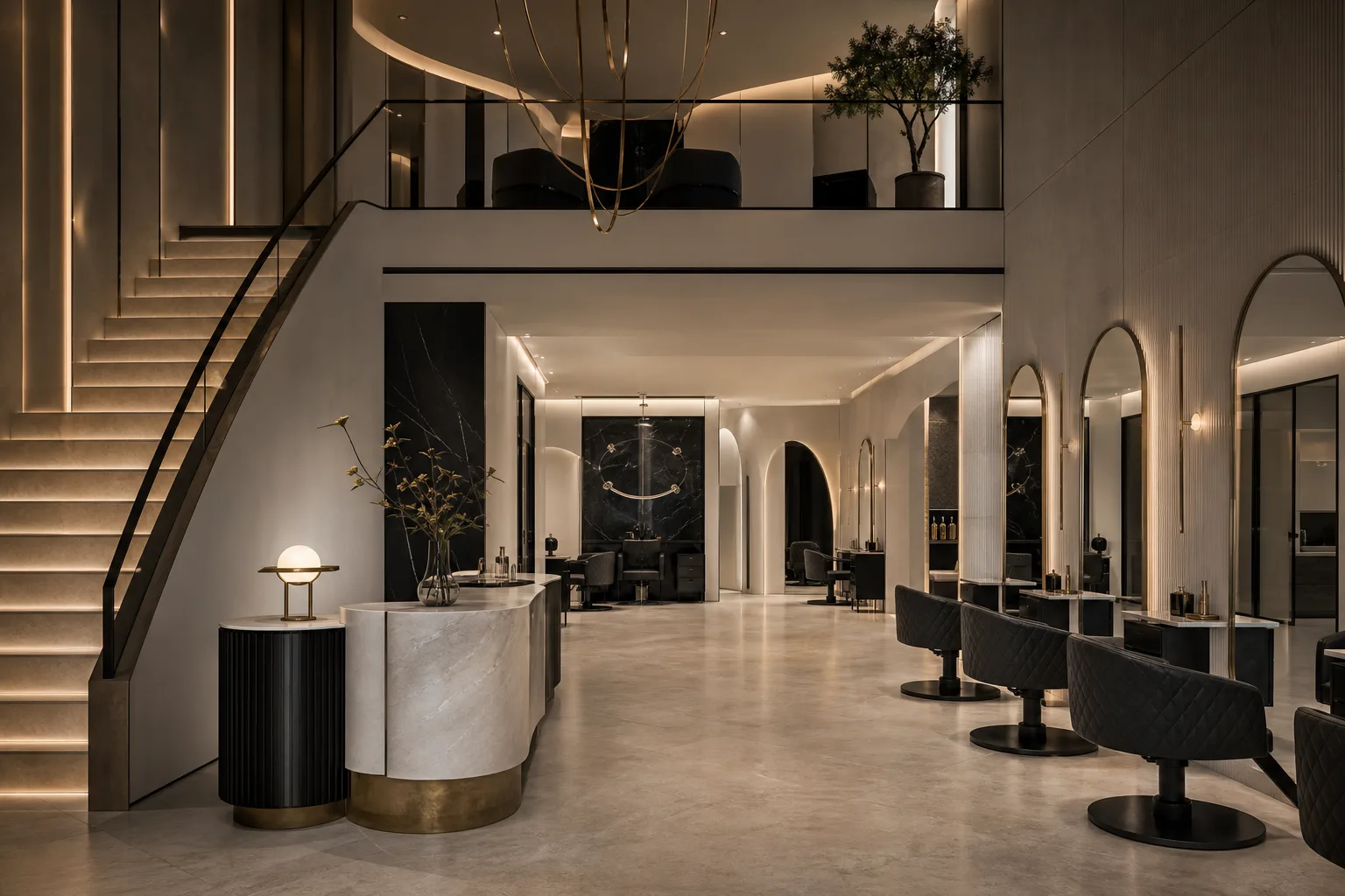 SARPHAN FİNANSPARK beauty salon interior architecture